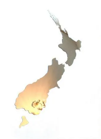 Medium Map of NZ Wall Art