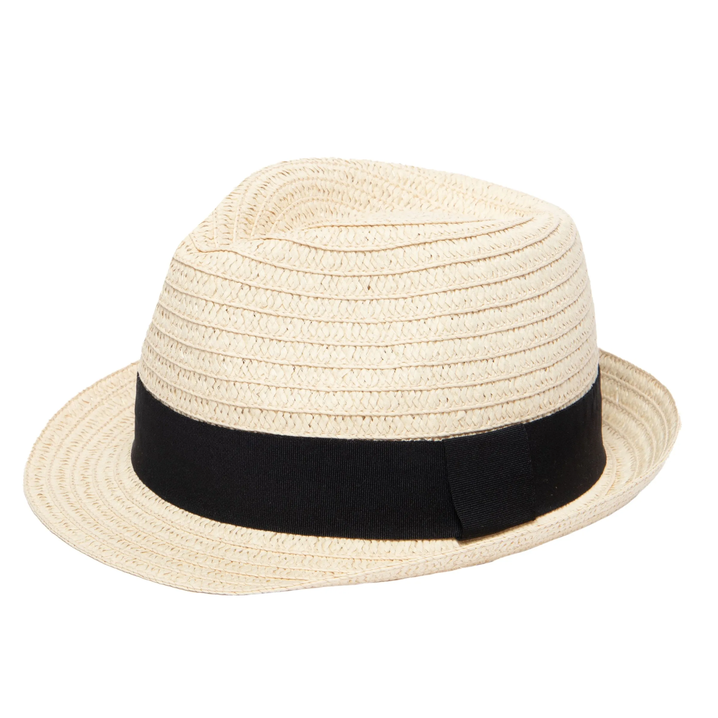 Mens Ultrabraided Fedora with a Grosgrain Band