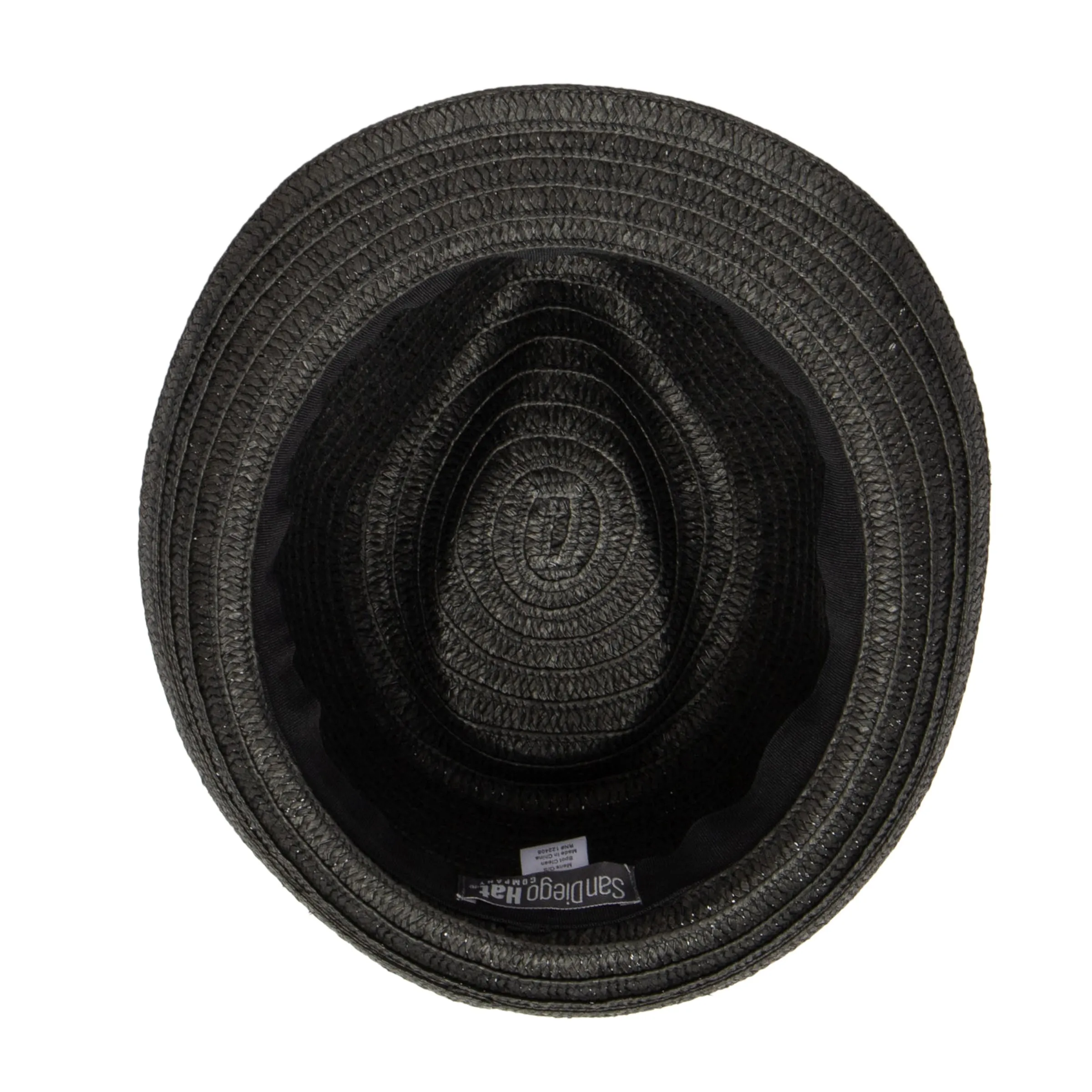 Mens Ultrabraided Fedora with a Grosgrain Band