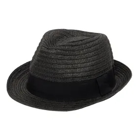 Mens Ultrabraided Fedora with a Grosgrain Band