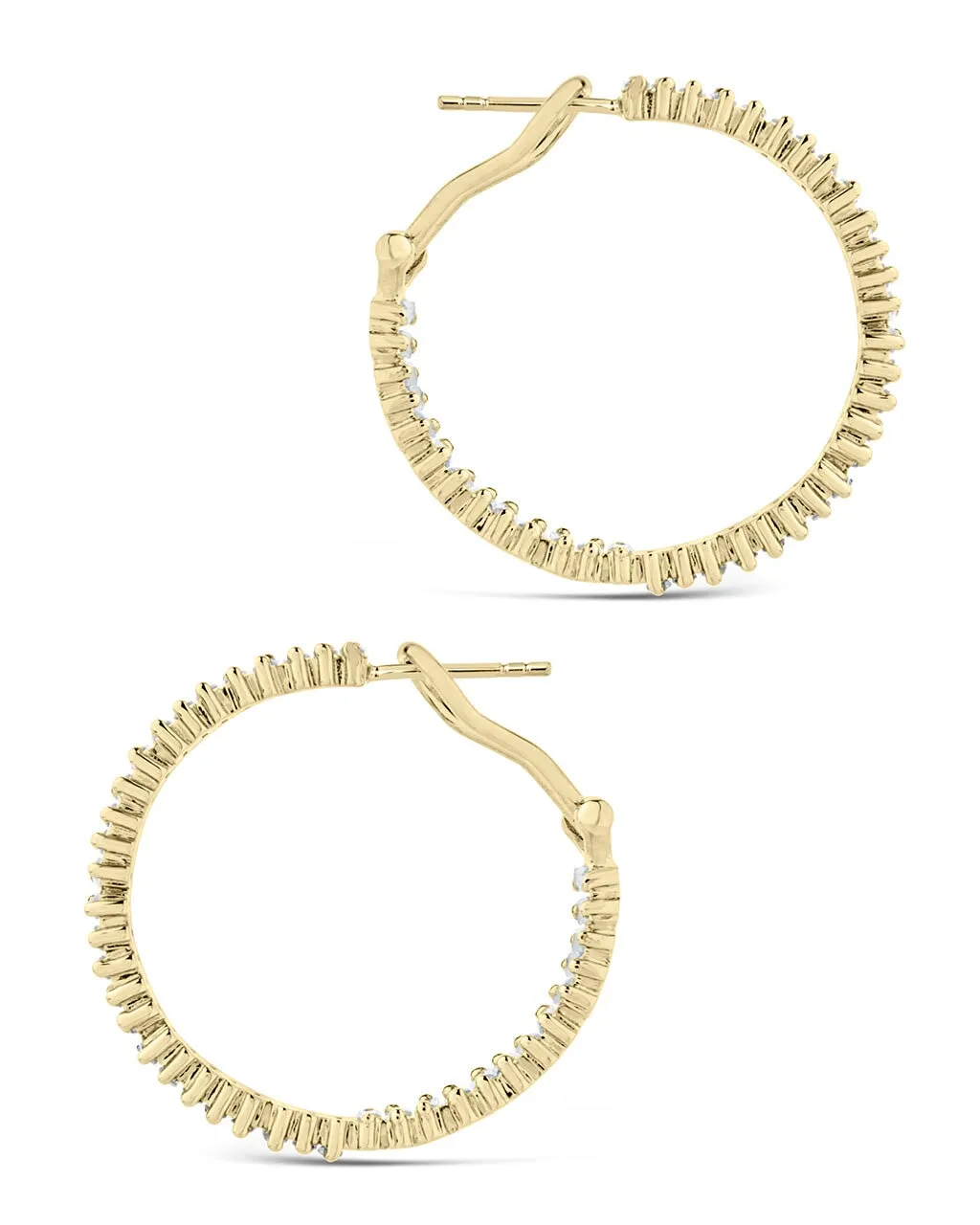 Mischa CZ Statement Hoop Earrings