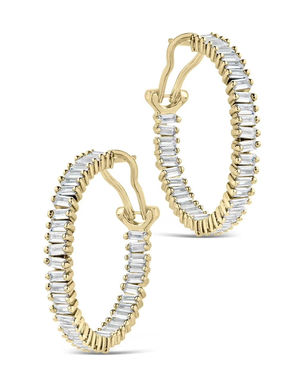 Mischa CZ Statement Hoop Earrings