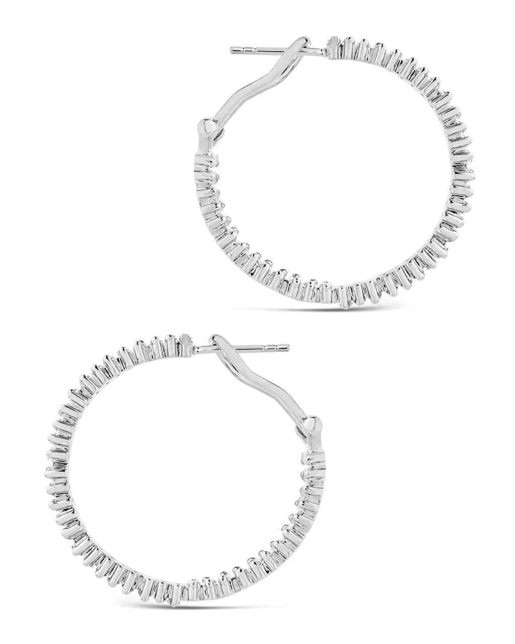 Mischa CZ Statement Hoop Earrings