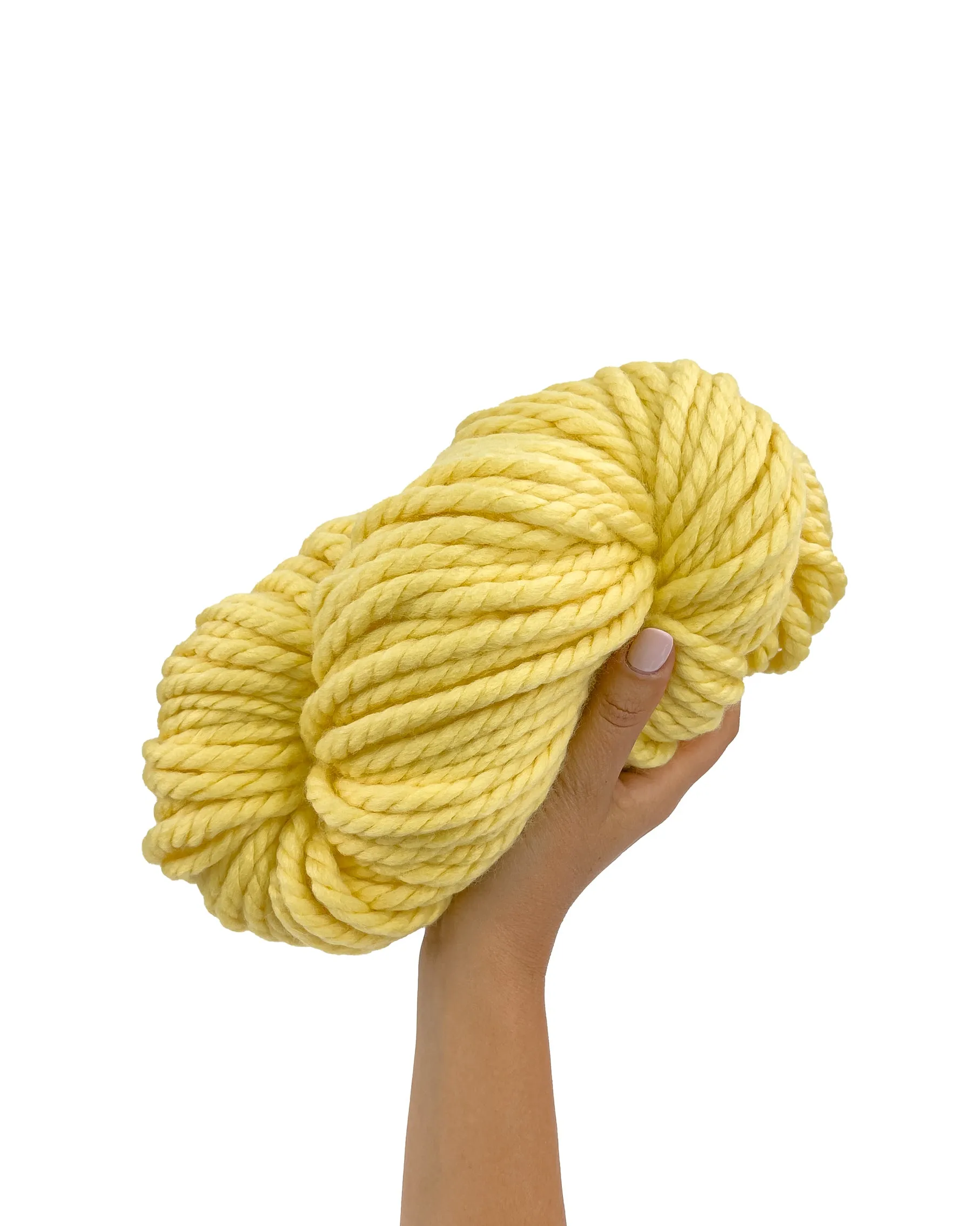 MUMS SILK-FLOW WOOL PASTEL YELLOW