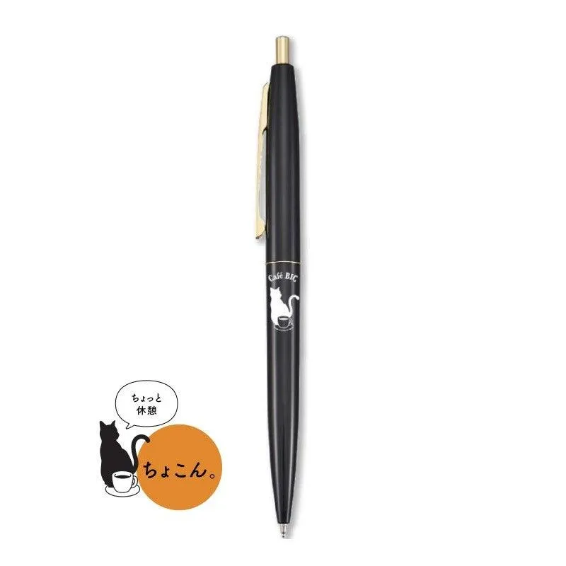 (Pre-Order) BIC Click Gold 0.5mm Cat Pattern Permanent ballpoint pen CLG05