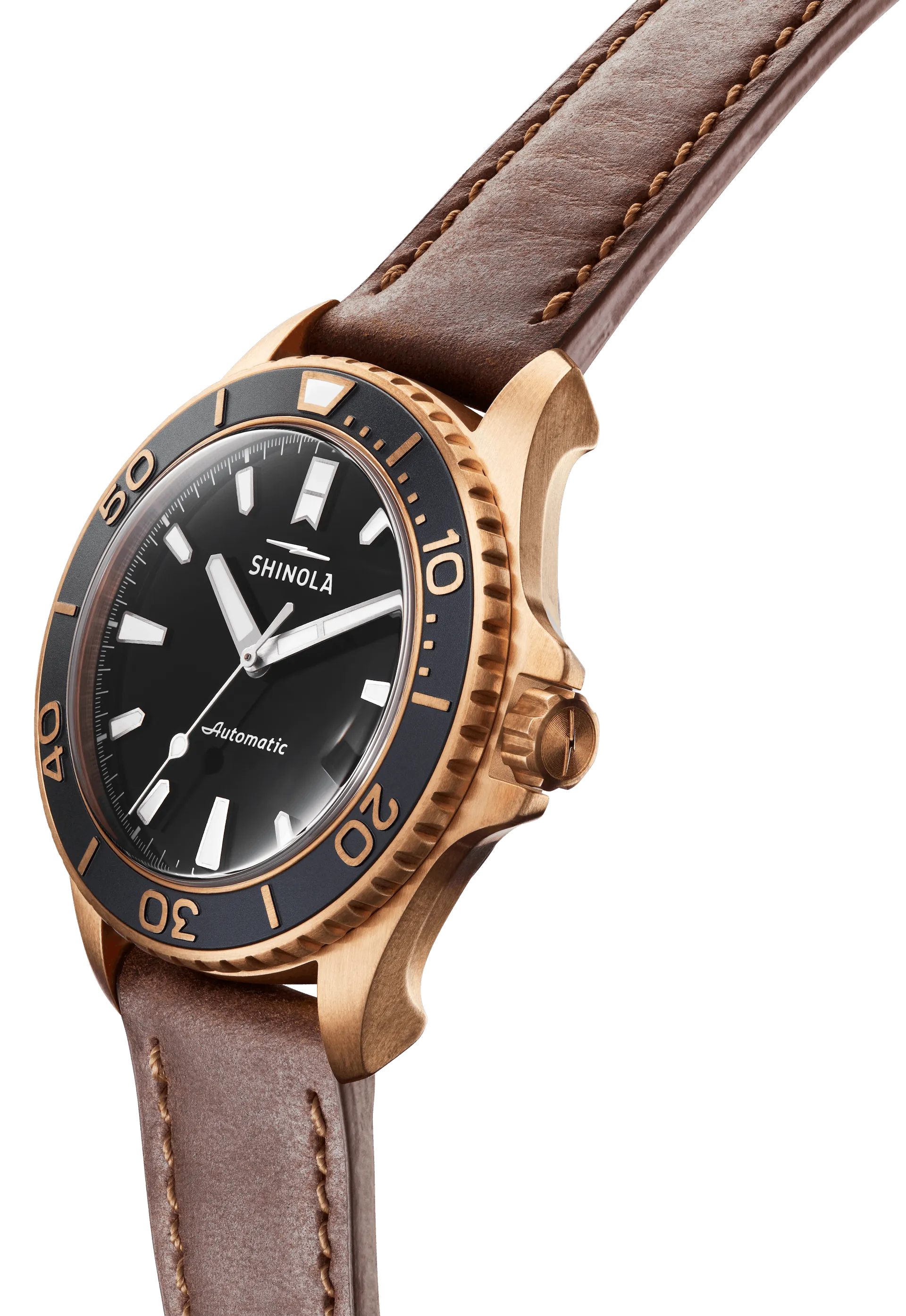 Shinola Bronze Monster Automatic Watch Gift Set (43mm)