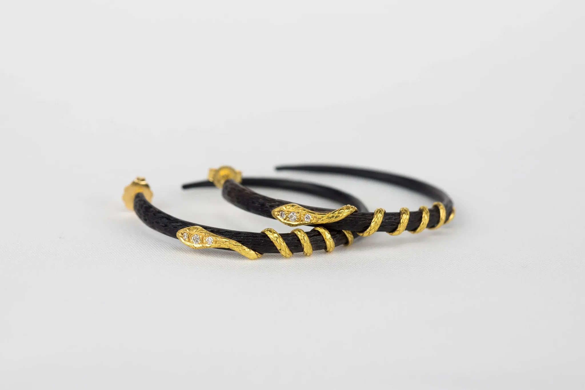 Snake Hoop Earrings