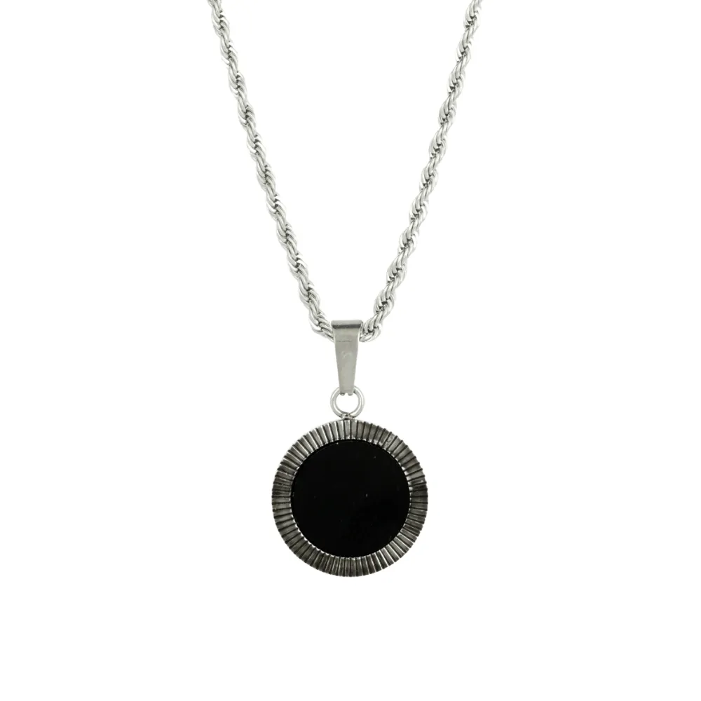 Spiral Onyx - Silver