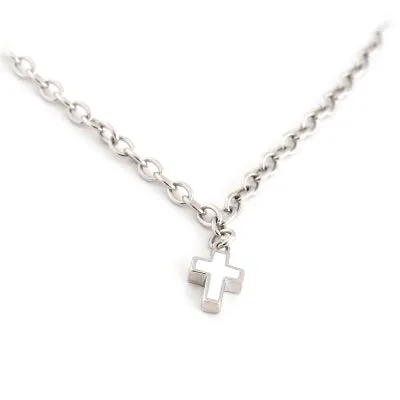 Sterling Silver Necklace with Cross Charm