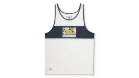 SUN RUN SINGLET WOMEN'S - OFF WHITE/ESTATE BLUE