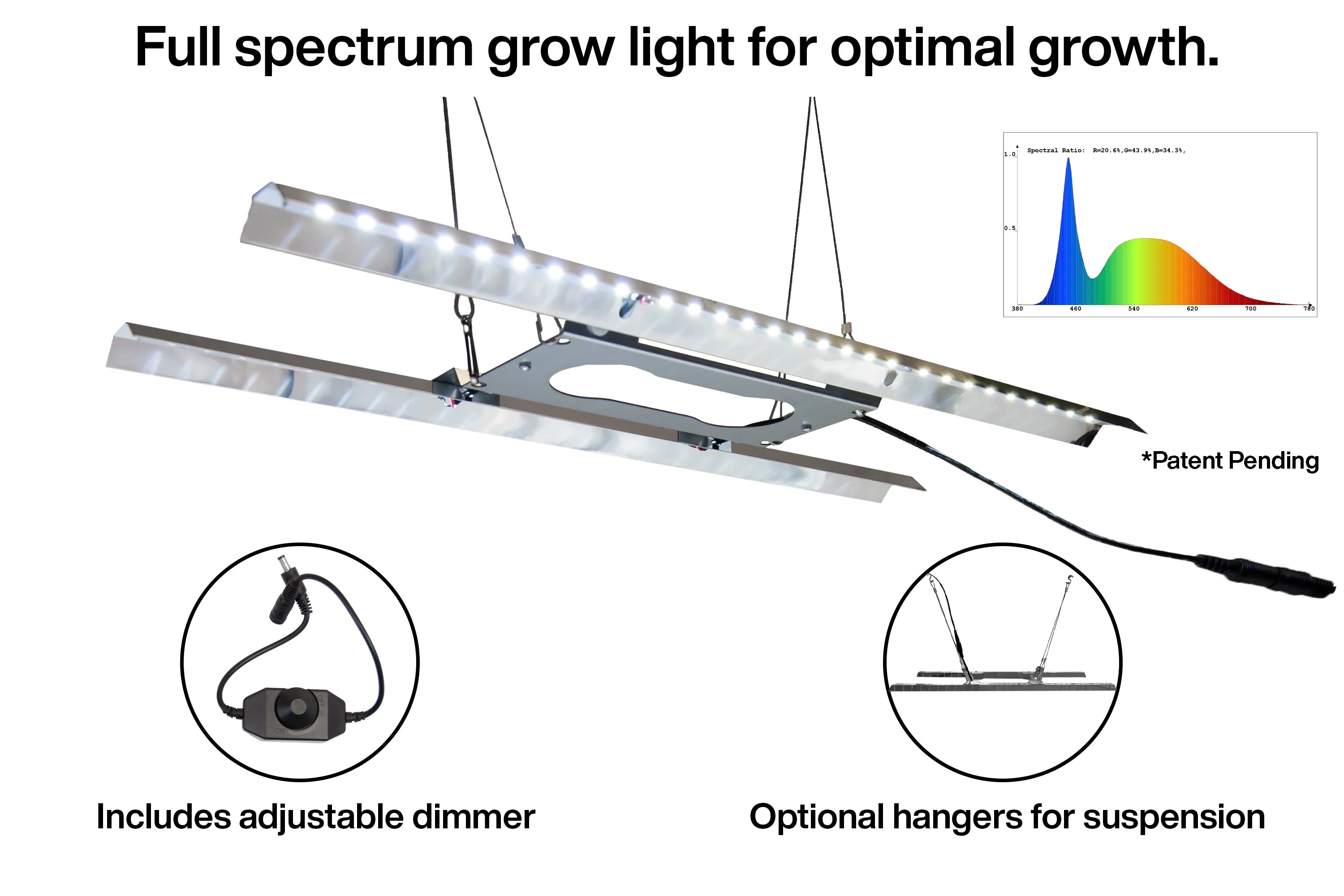 Viagrow Seedling Station Deluxe Kit with LED Grow Light, Propagation Dome, 4x Durable Seedling Tray, 50 Coir Seedling Starters & Heat Mat (EA)