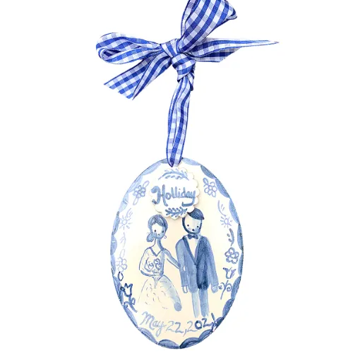 Wedding Ornament - blue