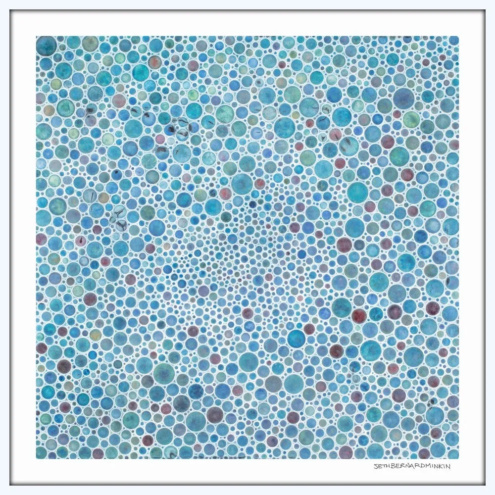 [white circles I][limited edition print by seth b minkin]