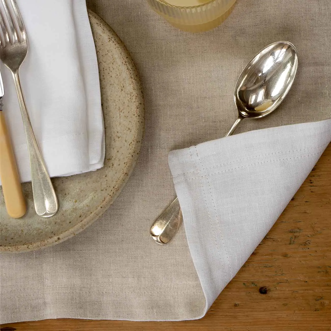 White Linen Placemat Set of 4